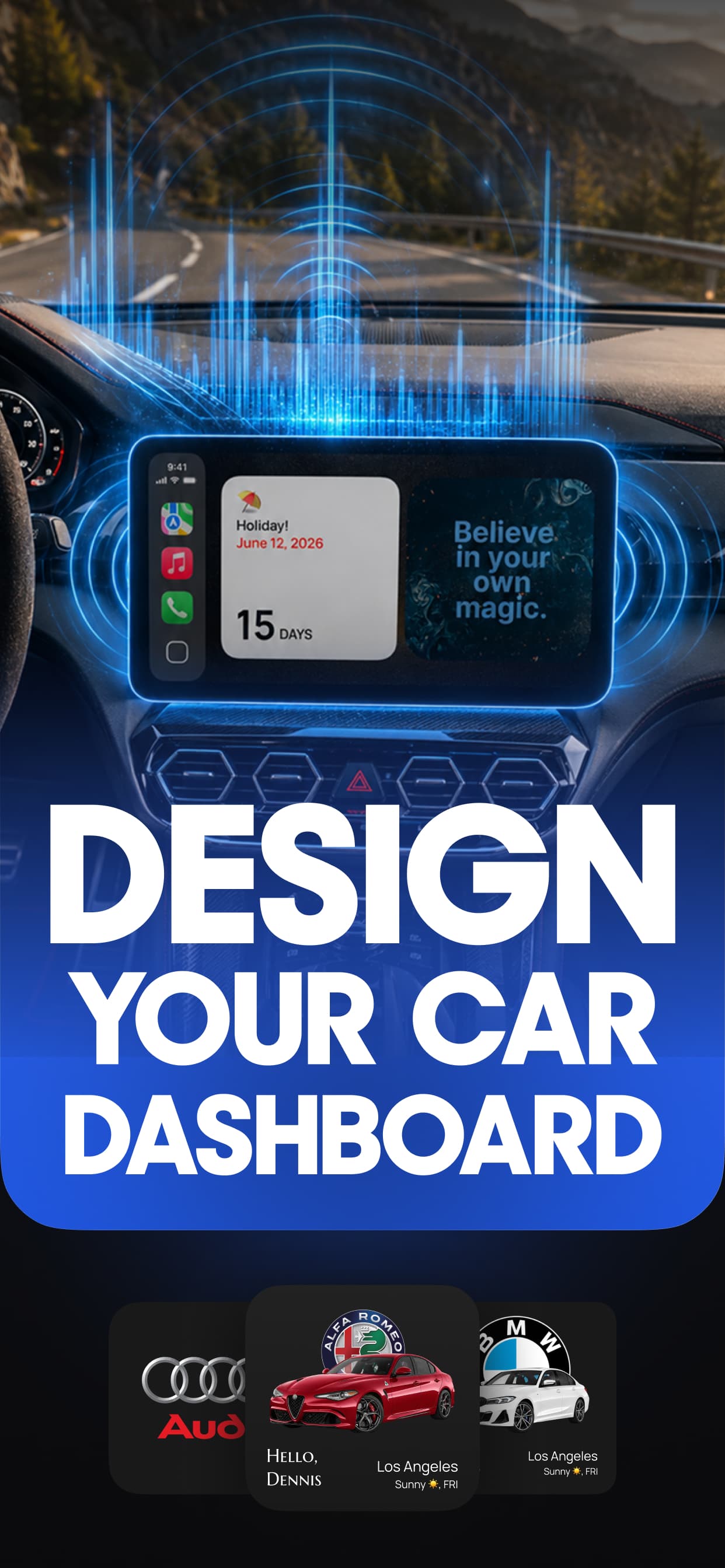 Design your car dashboard