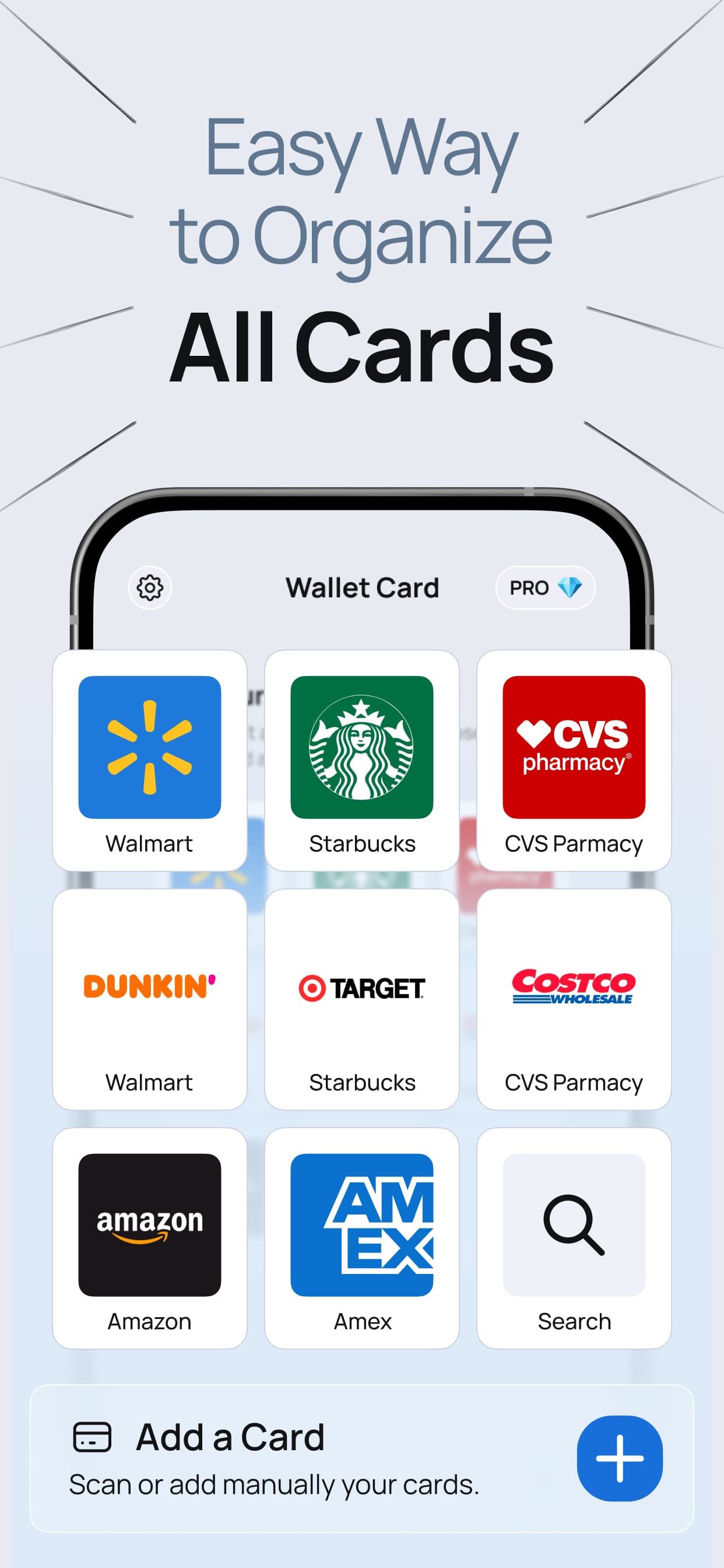 Wallet Card — all your cards, organized